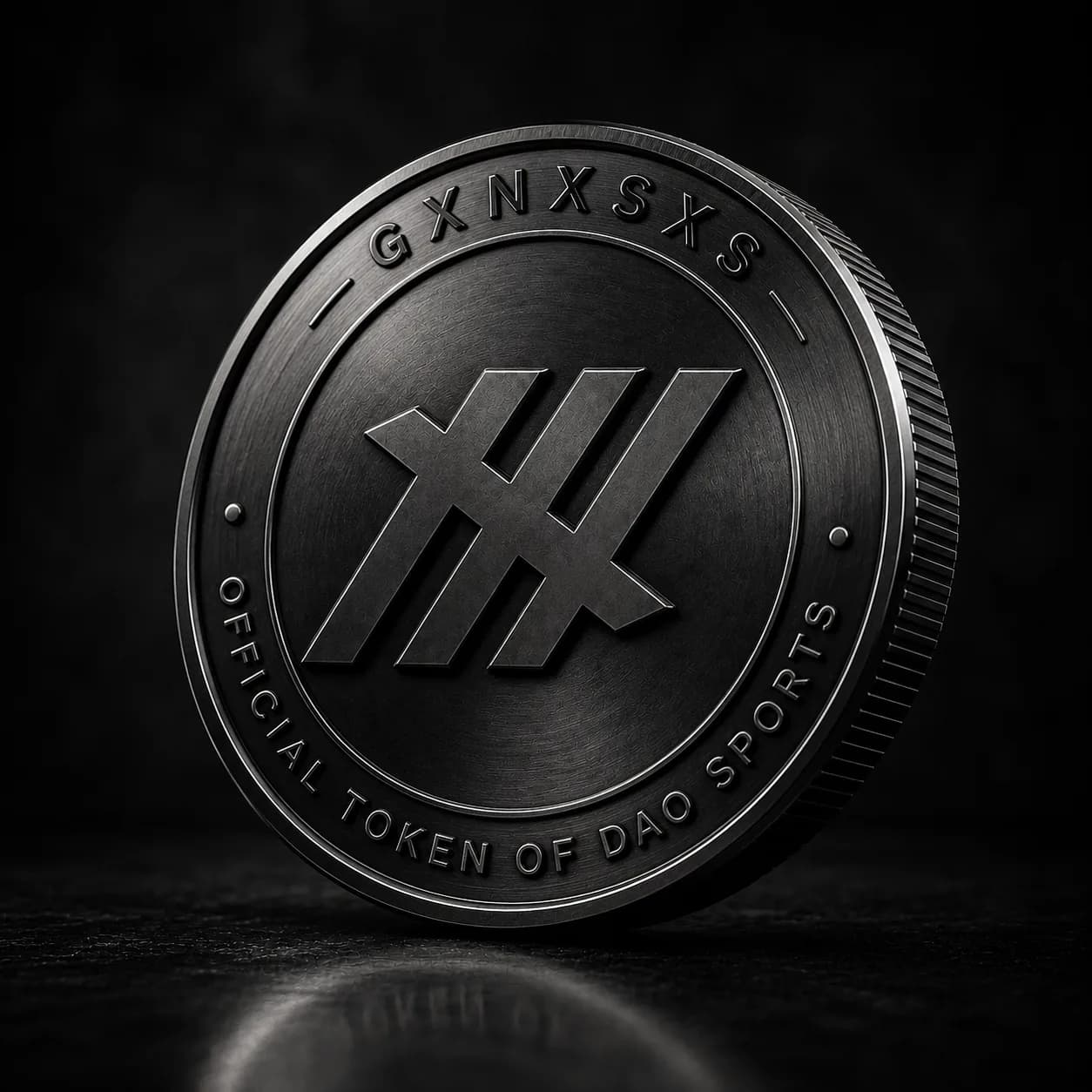 The GXNXSXS coin, stamped Official Token of DAO Sports